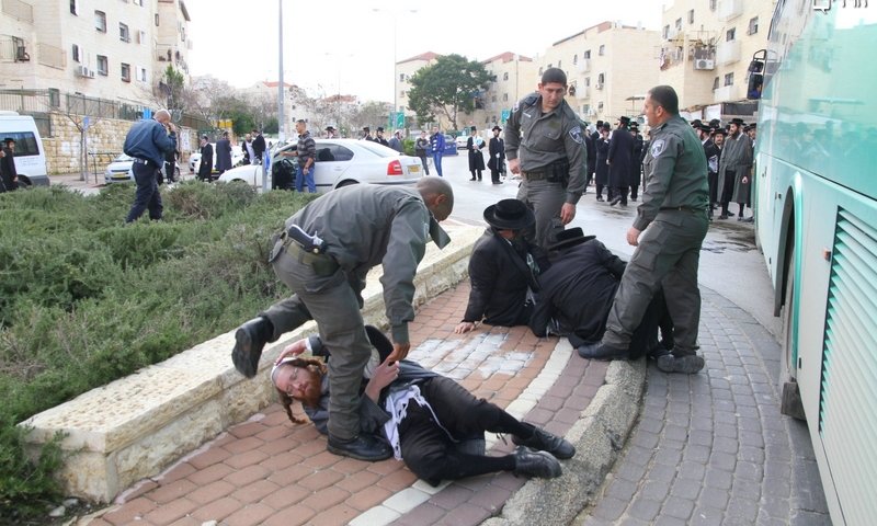 עימותים בבית שמש. צילום: יעקב לדרמן