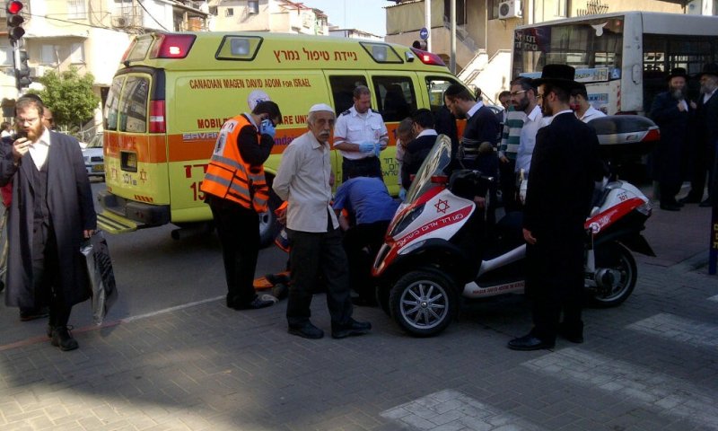 זירת התאונה. צילום: חיים יעקובי חדשות 24