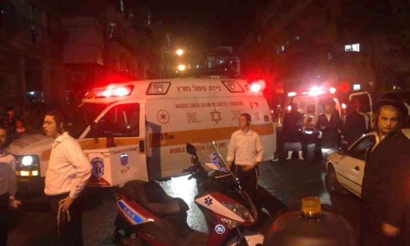 זירת התאונה; צילום יהודה הילדסהיים חדשות 24