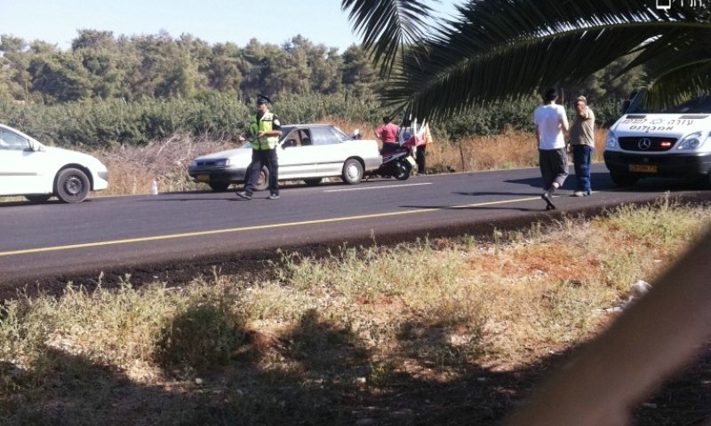 זירת התאונה. צילום: בחדרי חרדים