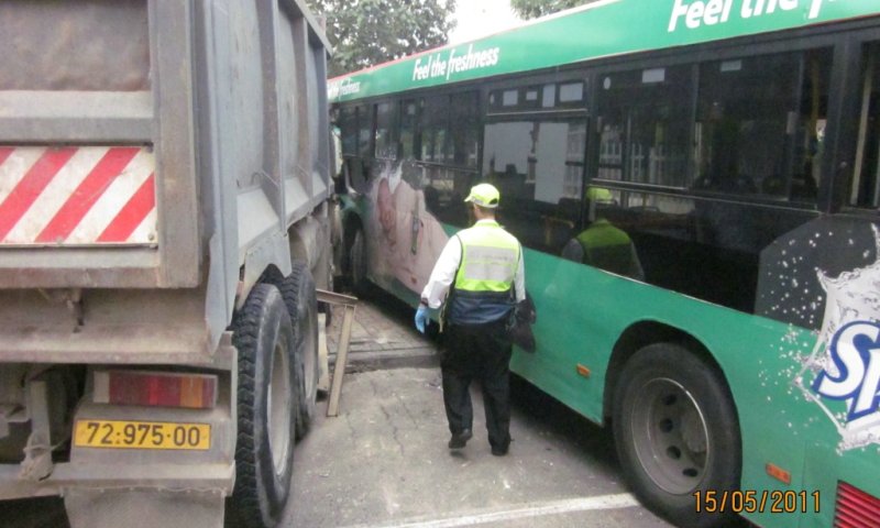 פיגוע הדריסה, הבוקר. צילום: בחדרי חרדים