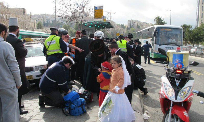 תאונה בפורים. צילום ארכיון 