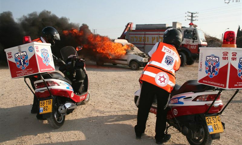 מתנדבי איחוד הצלה. תמונת אילוסטרציה