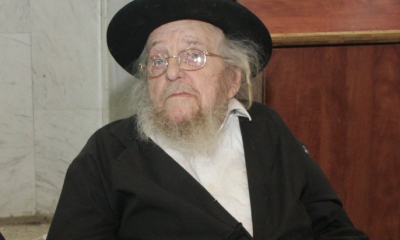 רבי יעקב הרטמן זצ"ל לפני כחצי שנה ביום ההצלה של ה'דברי יואל' 