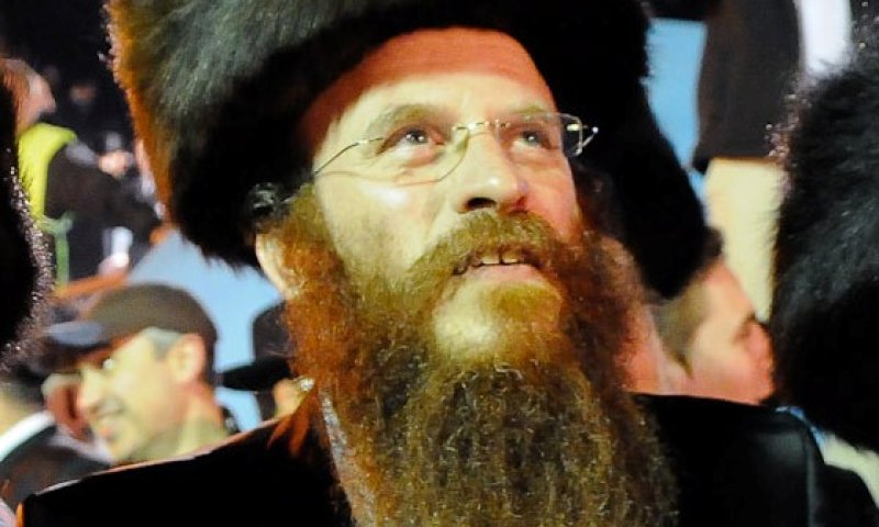 הרב נחום פישמן ז"ל בל"ג בעומר האחרון. צילום: אלי סגל