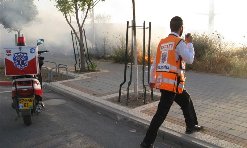 מתנדב איחוד הצלה. תמונת אילוסטרציה