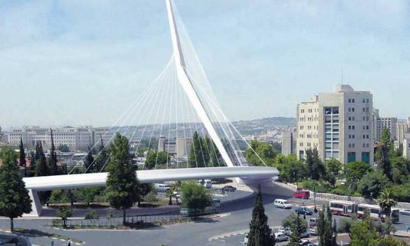 גשר המיתרים בכניסה לירושלים