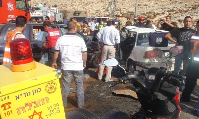 זירת התאונה בה נספתה שיילה בן שלמה ז"ל