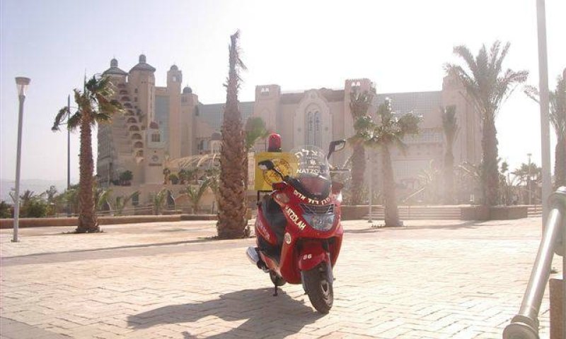 קיבלו תרומה. אופנוע של 'הצלה ישראל'. צילום: אתר 'הצלה ישראל' 
