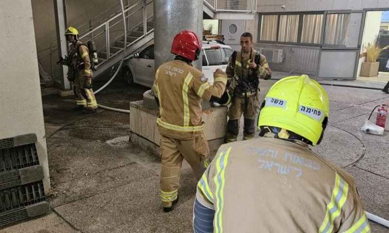 במהלך עבודות שיפוץ: שריפה פרצה במרכז הרפואי זיו בצפת