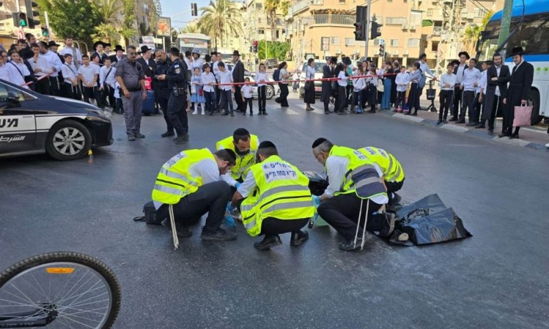 הילד אריה לוי ז"ל בן ה-9 וחצי נהרג בתאונה מחרידה בבני ברק