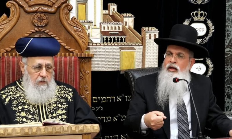 שיעורו השבועי של הראשון לציון הגר"י יוסף: הרב המקדים הגאון הרב שבתי לוי כעת בשידור חי