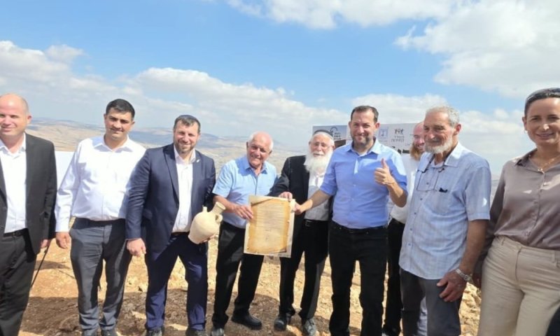 בדרך להר כביר: הונחה אבן הפינה לטיילת "שביל יהושע"