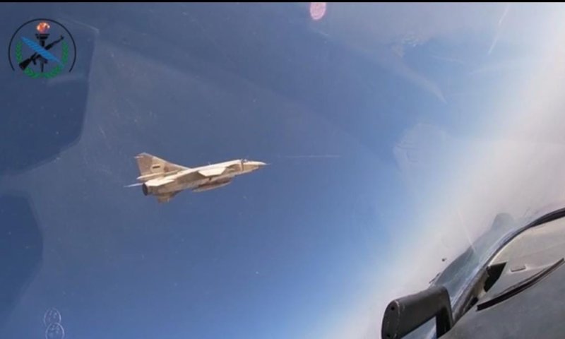 מטוסים רוסיים וסוריים באימון משותף