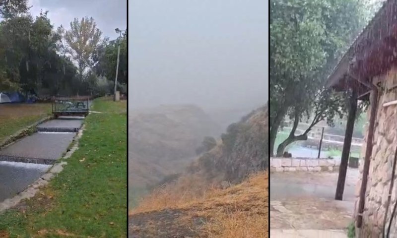 מזג אוויר חורפי בצפון: גשמים מקומיים ירדו בשמורות הטבע ובגנים הלאומיים