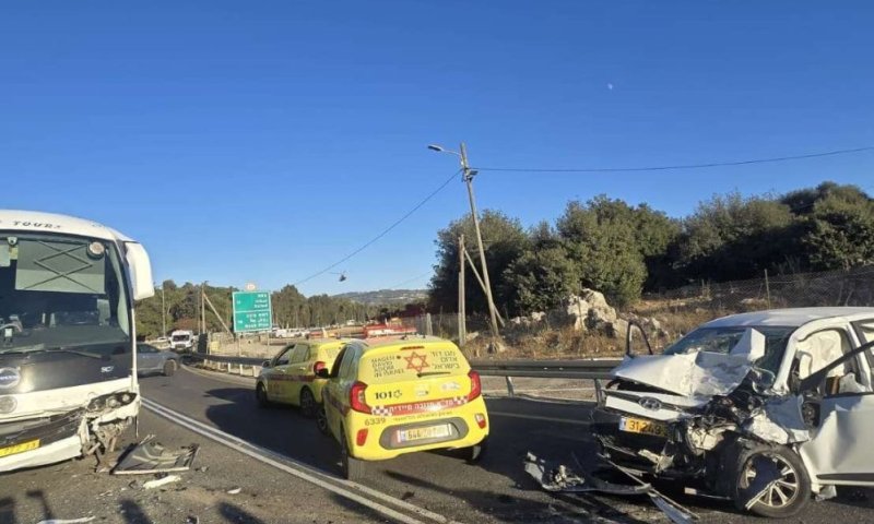 שעה לכניסת שבת: תאונה קשה סמוך לצומת מירון