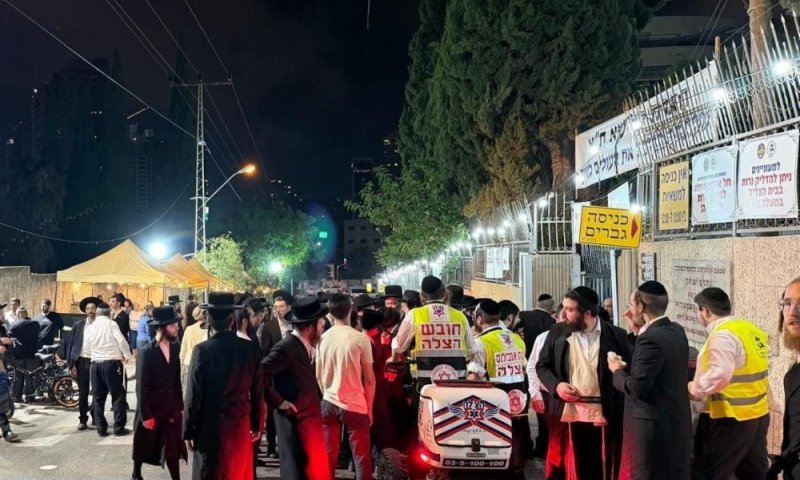 כ-15 בני אדם טופלו במהלך הילולת הצדיק משטפנשט בגבעתיים