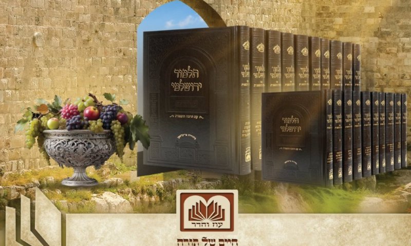 תלמוד ירושלמי מהודר - לחתן פרי עץ הדר