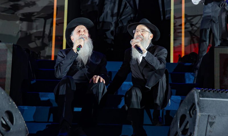 מרדכי בן דוד ואברהם פריד באירוע