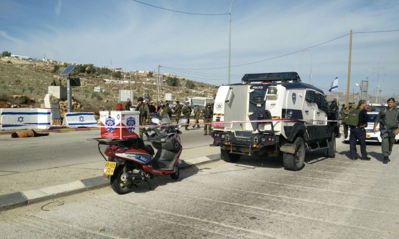 זירת ניסיון הפיגוע. צילום: דוברות איחוד הצלה שומרון