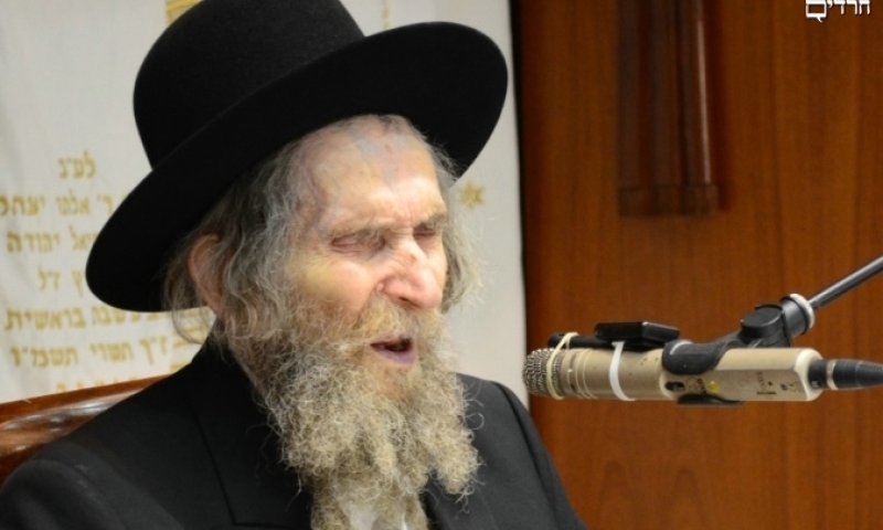 R' Aharon Leib Steinman. Photo: Moshe Goldstein 