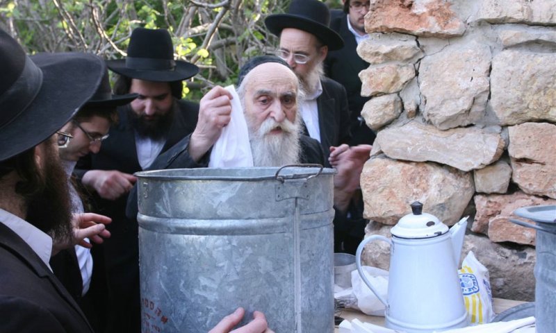 הגרמ"ד סולבייצ'ק בשאיבת המים שלנו 