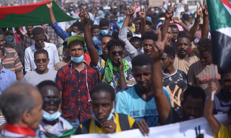 מחאה נגד הצבא בסודאן