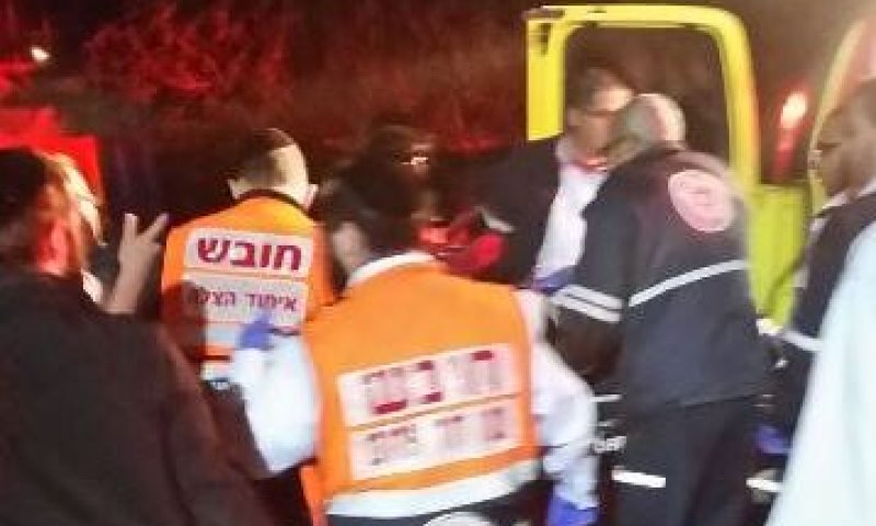 Wounded evacuated from the scene, Photo: Yehuda Rachamim - 24 News Agency
