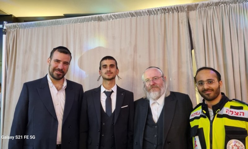 סגירת מעגל: המתנדבים שהצילו את החתן חגגו בחתונתו