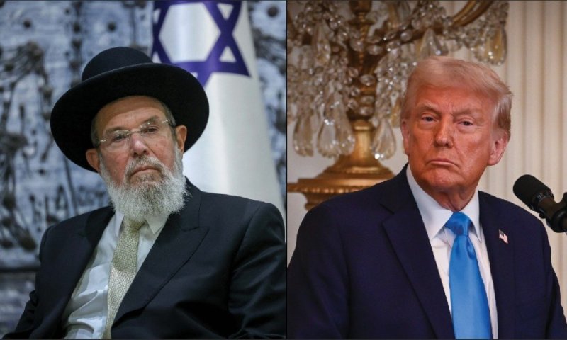 הרב הראשי שיגר מכתב ברכה לנשיא ארה"ב דונלד טראמפ