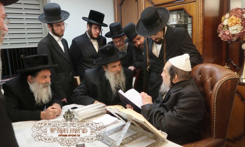הרבי מאשלג בביקור רב רושם אצל הגאון הצדיק רבי יעקב מאיר שכטר