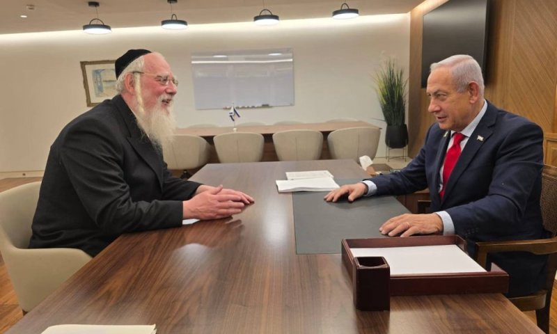 בצל המתיחות: נתניהו נפגש עם חה"כ ישראל אייכלר בכנסת