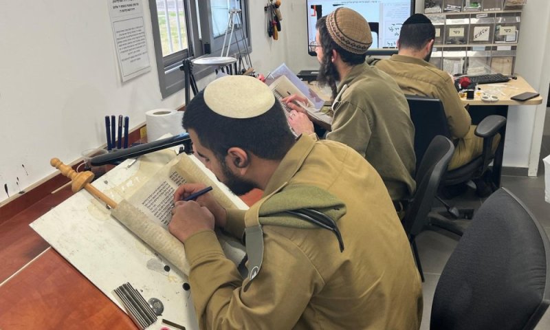 המכון של הרבנות הצבאית שדואג להכין מגילות כשרות לכל צה"ל