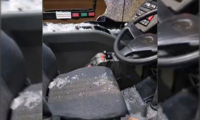 נהג אוטובוס הותקף באבנים בירושלים: "זו פעולת טרור"