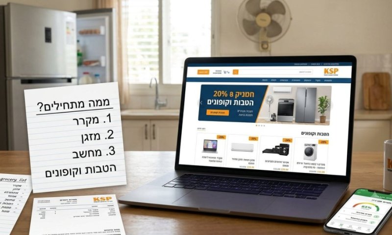 המזגן גוסס, המקרר מקרטע, והילד צריך מחשב. ממה מתחילים?