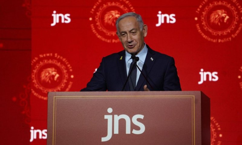 נתניהו בכנס JNS: "הרעיון שמדינה פלסטינית תביא שלום הוא שטותי"
