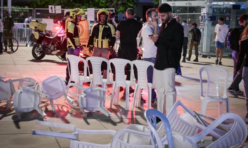 בהלה בטקס הזיכרון: המונים נמלטו - בגלל מעצר מאבטחים, 20 נפגעו