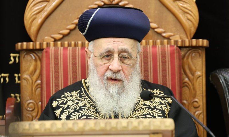 הראשון לציון על גזירת הגיוס: "מה מצאו בימין? עם השמאל היה יותר טוב"