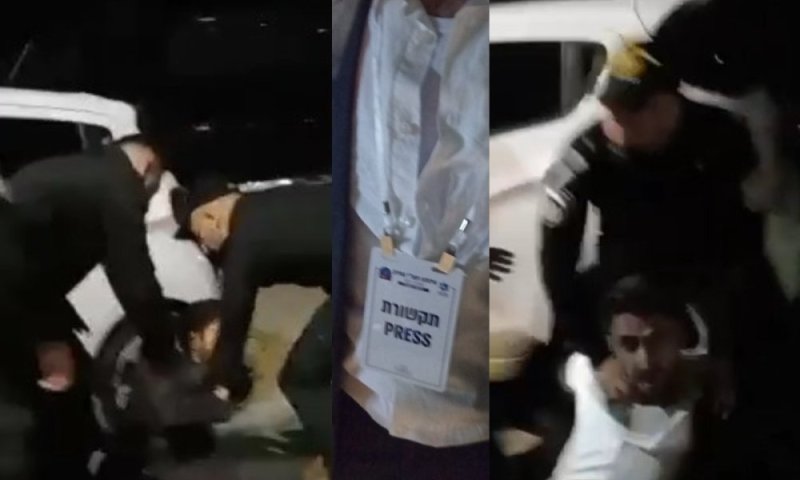 שוטר תקף עיתונאי שתיעד אותו במירון: "הכניס לי אגרוף לפנים, הגוף עדיין כואב"