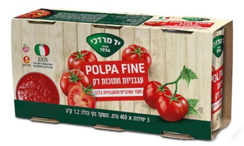 חדש מיד מרדכי:  POLPA FINE &ndash; עגבניות חתוכות דק