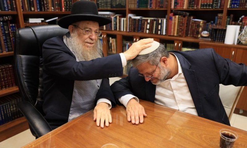 על מה שוחח השר בן גביר בביקורו אצל הגר"י ברדא באשקלון?