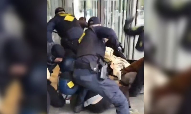 תוך פחות משתי דקות: כך משטרת דנמרק פינתה מפגינים פרו-פלסטינים