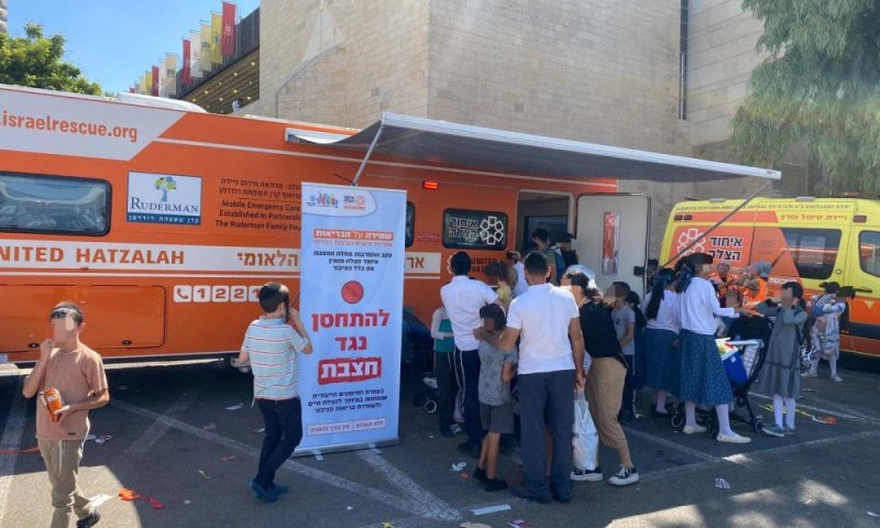 מאות בני אדם התחסנו נגד חצבת במתחם החיסונים המיוחד של איחוד הצלה, עיריית ירושלים ומשרד הבריאות