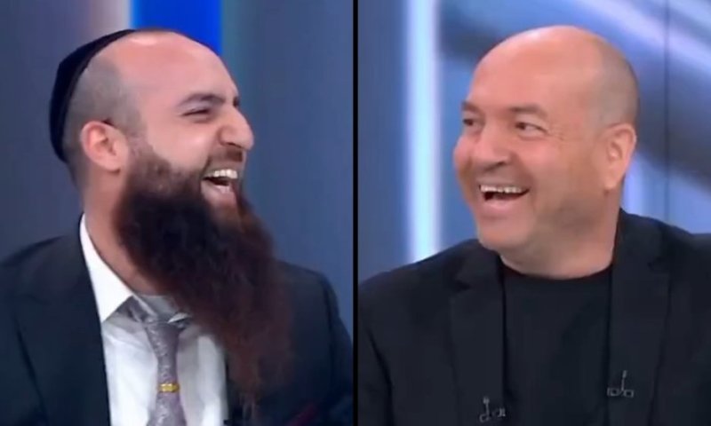 קורע: הסטנדאפיסט החרדי יעקב חמו עקץ את ברקוביץ' בשידור חי והאולפן התפוצץ מצחוק