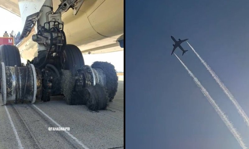 המטוס נאלץ להסתובב שעתייים באוויר: הצמיגים התפוצצו במהלך הנחיתה