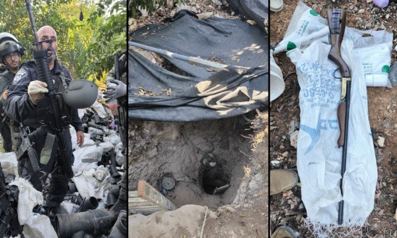 מלאה בנשק ותחמושת: מנהרה בעומק 25 מטרים נחשפה סמוך לכפר סבא