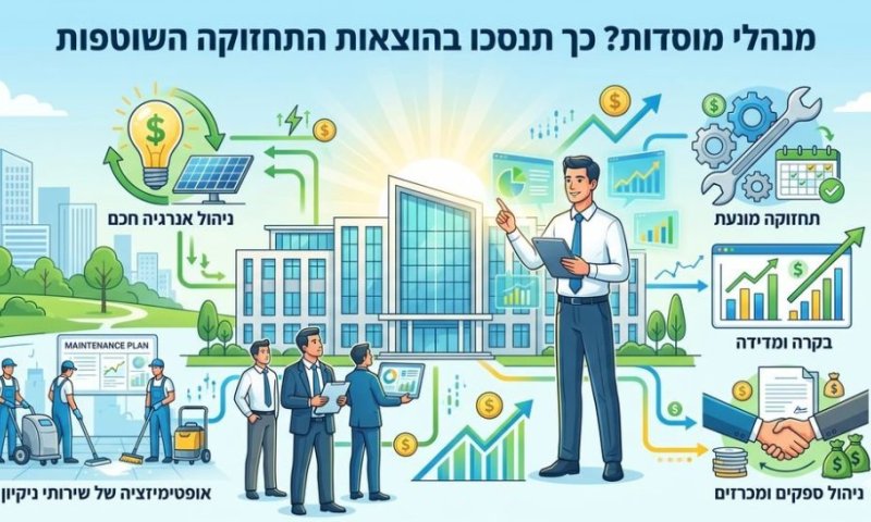 מנהלי מוסדות? כך תחסכו בהוצאות התחזוקה השוטפות של המבנה