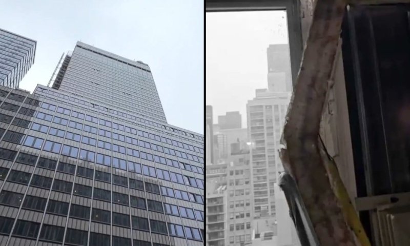 הדרמה במנהטן: תיעוד מהבניין שפונה בעקבות חשש לקריסה
