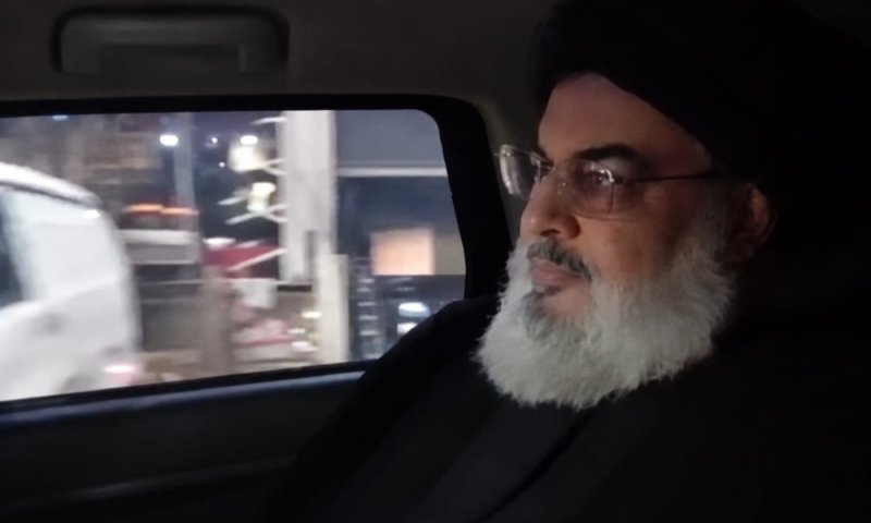 לרגל יום השנה לחיסולו: תיעוד נדיר של נסראללה ברחובות ביירות