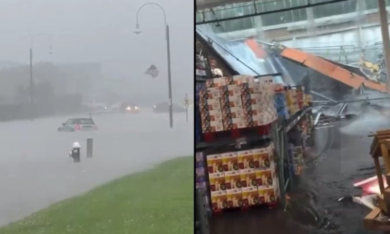 סערה חריגה מכה בעיירת הנופש דיל בניו ג'רזי: הרס נרחב והצפות ענק 